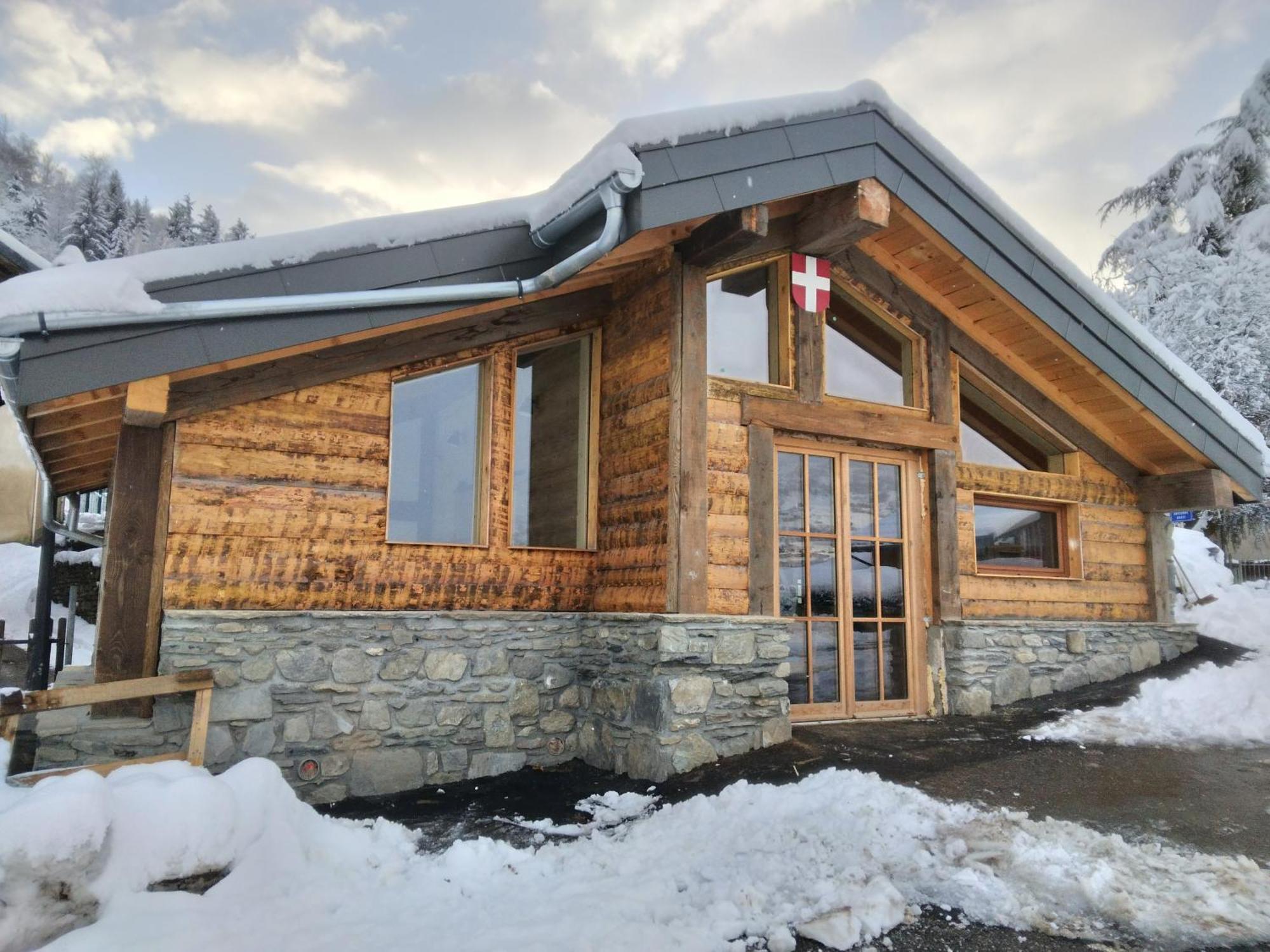 Chalet Balneo Billard La Plagne Savoie Vue Top Exterior foto