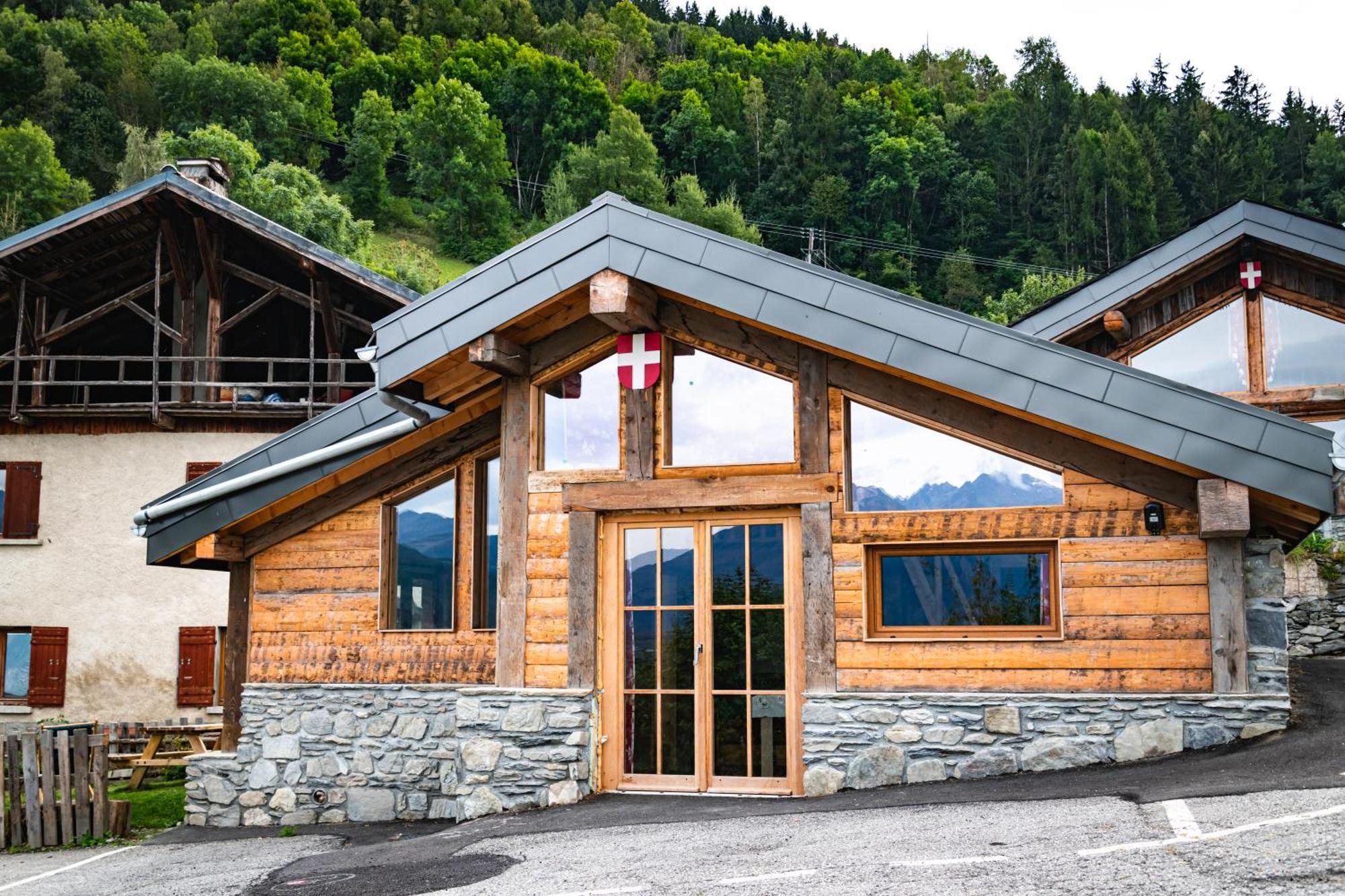 Chalet Balneo Billard La Plagne Savoie Vue Top Exterior foto